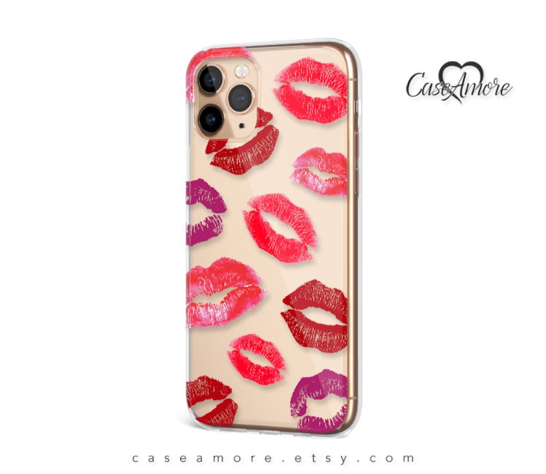 Lips, iPhone 13 case, iPhone 12 case, iPhone 15 case, iPhone 8 case, Kisses, iPhone XS case, iPhone 12 Pro case, Galaxy S20 case image 2