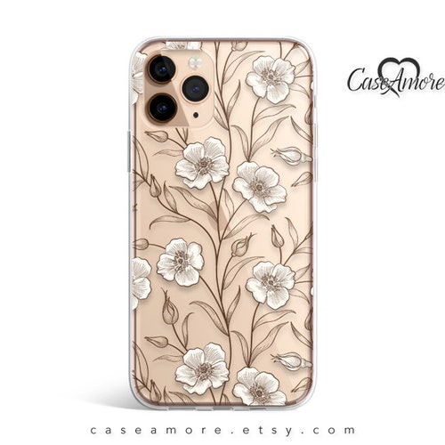 Floral Blossom, iPhone XS Max case, iPhone XS case, iPhone 11 case, iPhone 8 case, iPhone 7 case, Clear Galaxy S20 case, Galaxy S10 case