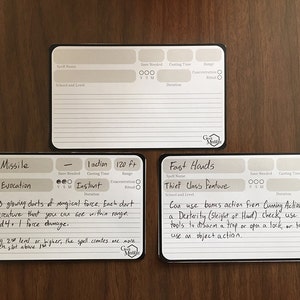 Cartas de índice de magia/característica de classe/habilidade