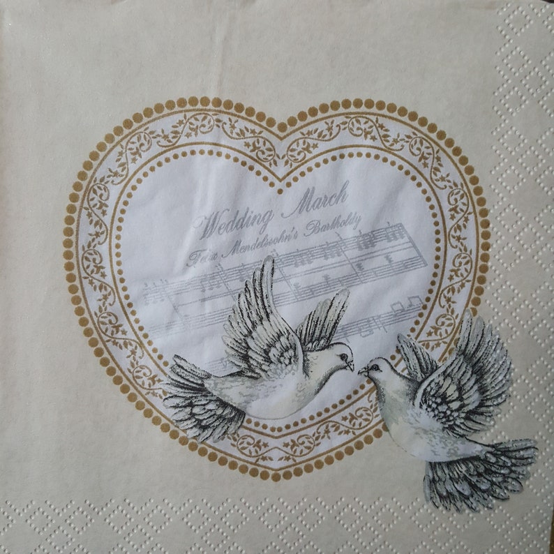4x Paper Napkins Beautiful Mystery dark blue for Party Decoupage