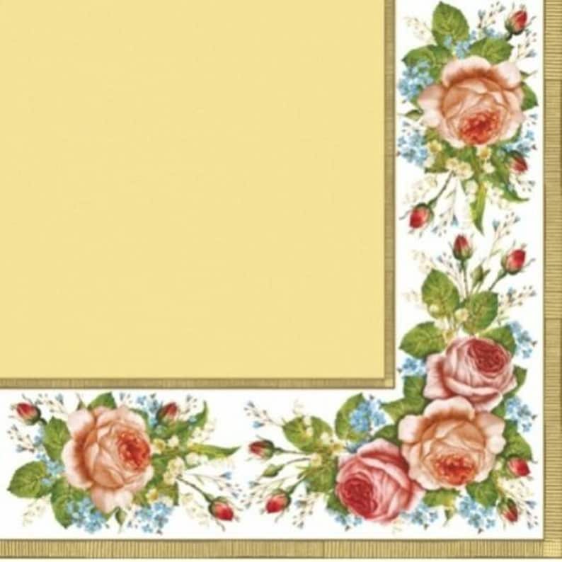 Wines Cream for Decoupage Craft Vintage 4x Paper Napkins