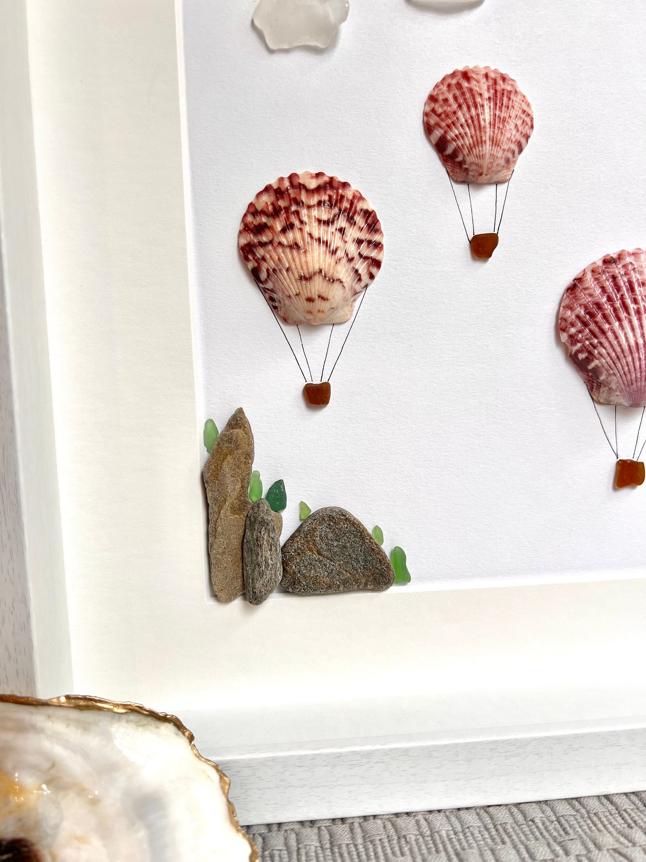 Hot air balloons over the sea ビーズ刺繍 【公式通販】