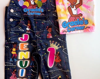 birthday overall outfit| kids overall