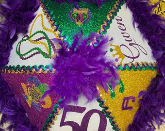 Second line Mardi Gras umbrellas