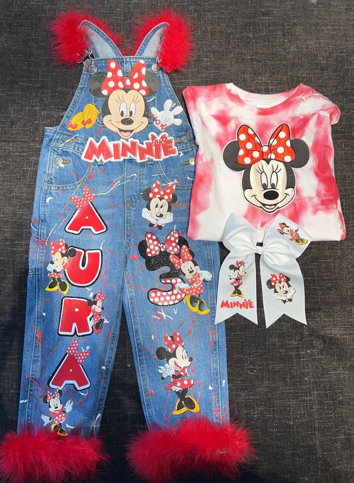 Minnie mouse overalls clearance