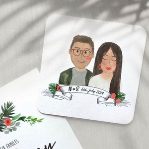 Custom watercolour portraits, ideal for wedding invites or gifts. Couples, Family, Loved ones or Pets