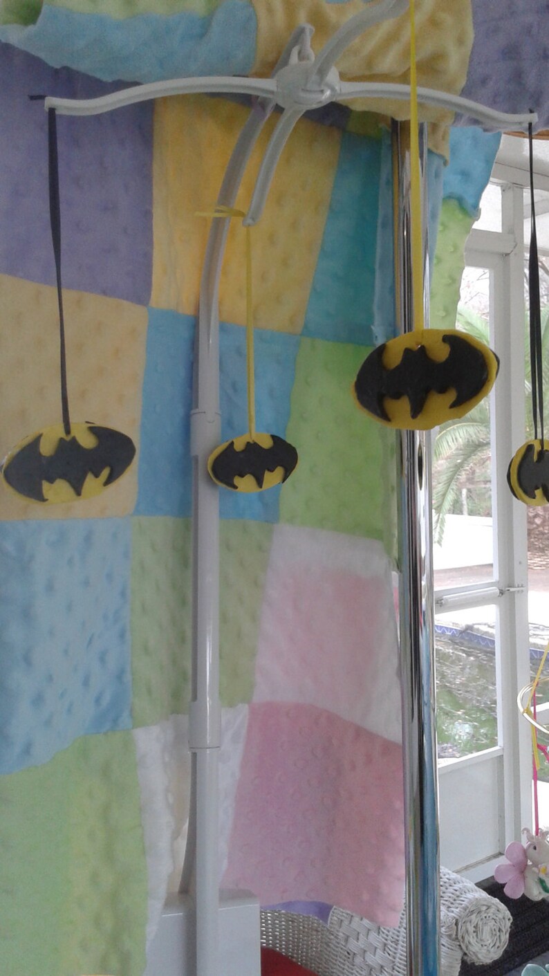 Baby Mobile Batman Crib Bedding Mobilebatman Mobile Hanging Etsy
