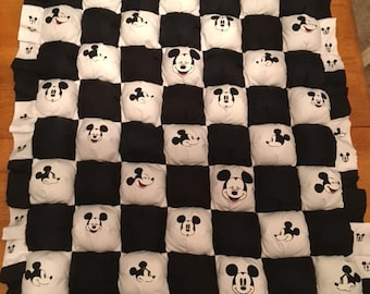 Colcha bolha do Mickey Mouse, colcha para bebê, cobertor para bebê, roupa de cama para bebê, conjunto de berço para bebê, Disney, cobertor para bebê do Mickey Mouse, colcha