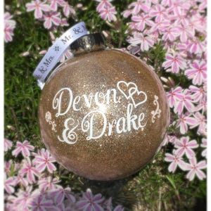 Mother of the Groom, Personalized Ornament, Gold, Silver, or White image 4