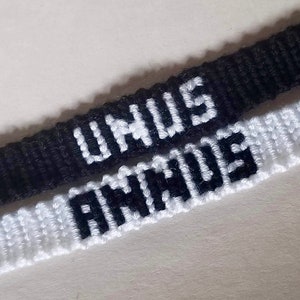 Unus Annus Inspired Black And White Bracelet Anklet Etsy