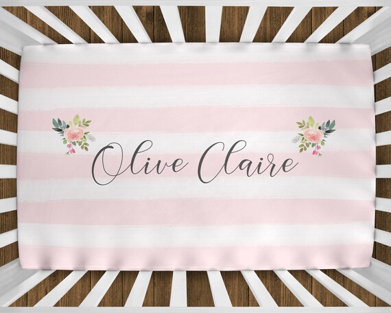 monogrammed crib sheets