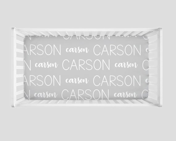 monogrammed crib sheets