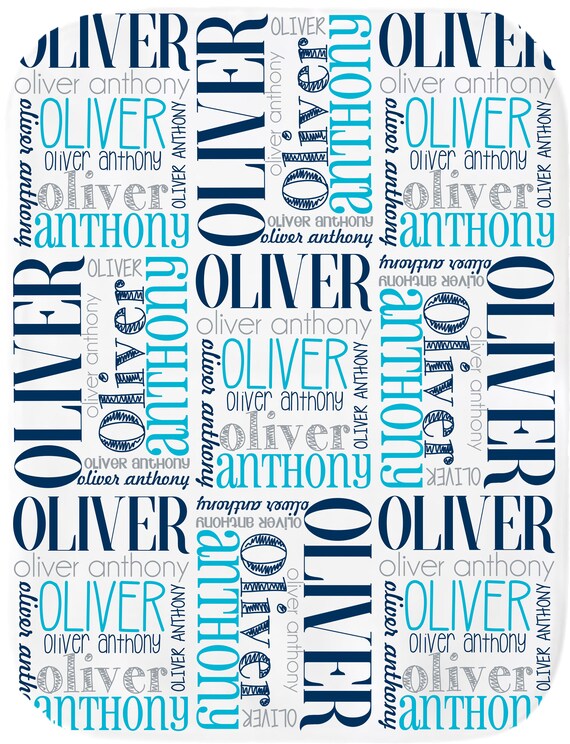 baby boy name blanket