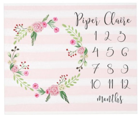 milestone blanket etsy