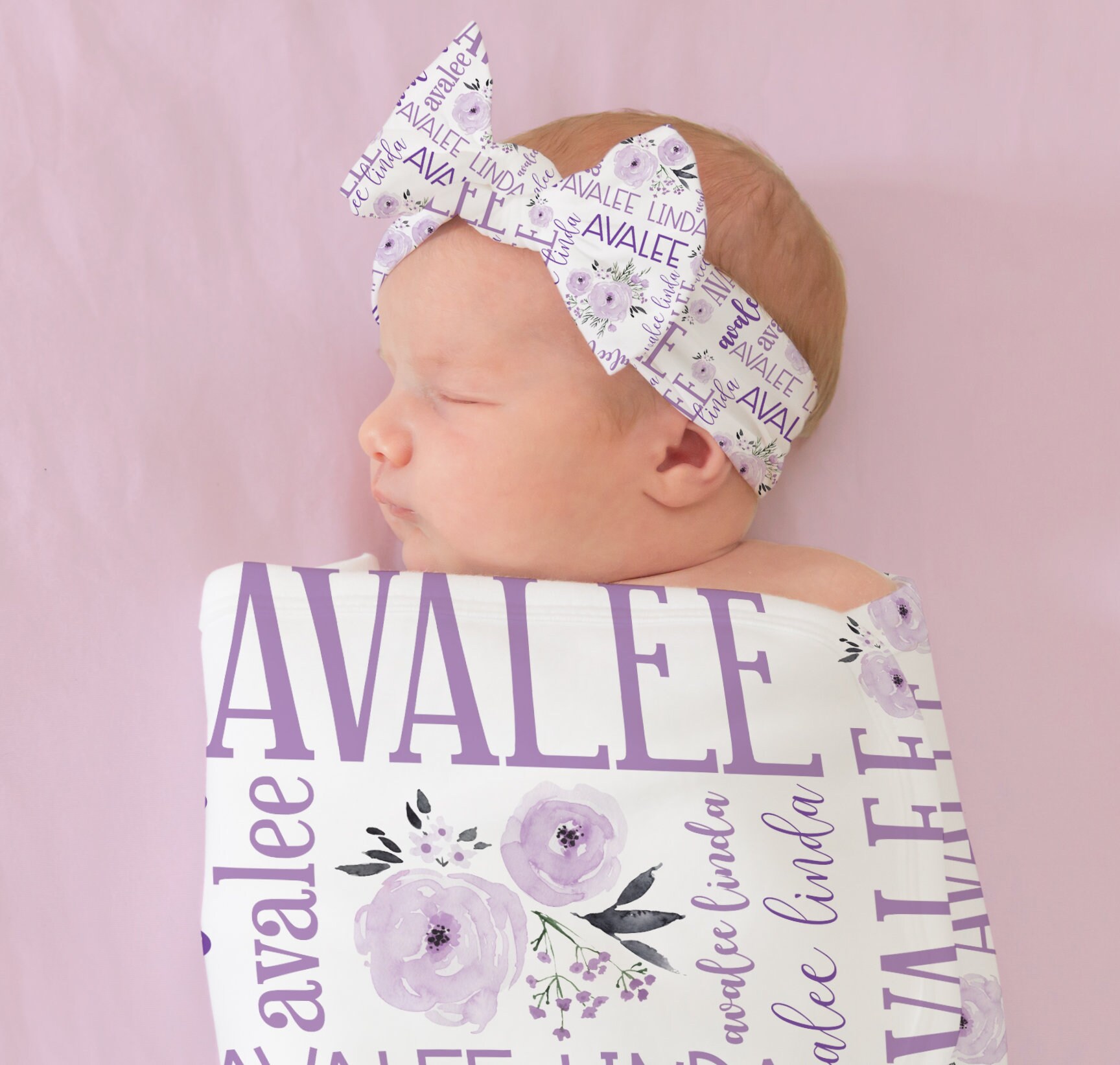 Personalized Baby Blanket Baby Girl Baby Name Blanket Etsy