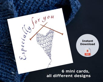 Printable Knitting Gift Tags | Minimalist Gift Labels