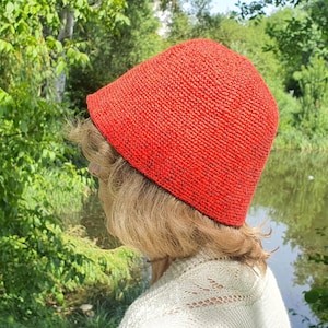 Crochet Bucket Hat: Cotton Hat & Sunglasses Pouch