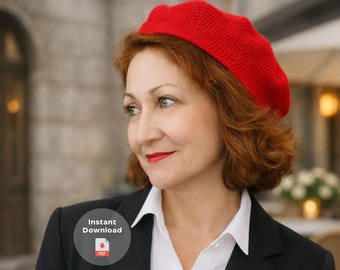 French Beret Crochet Pattern | Classic Crochet Hat