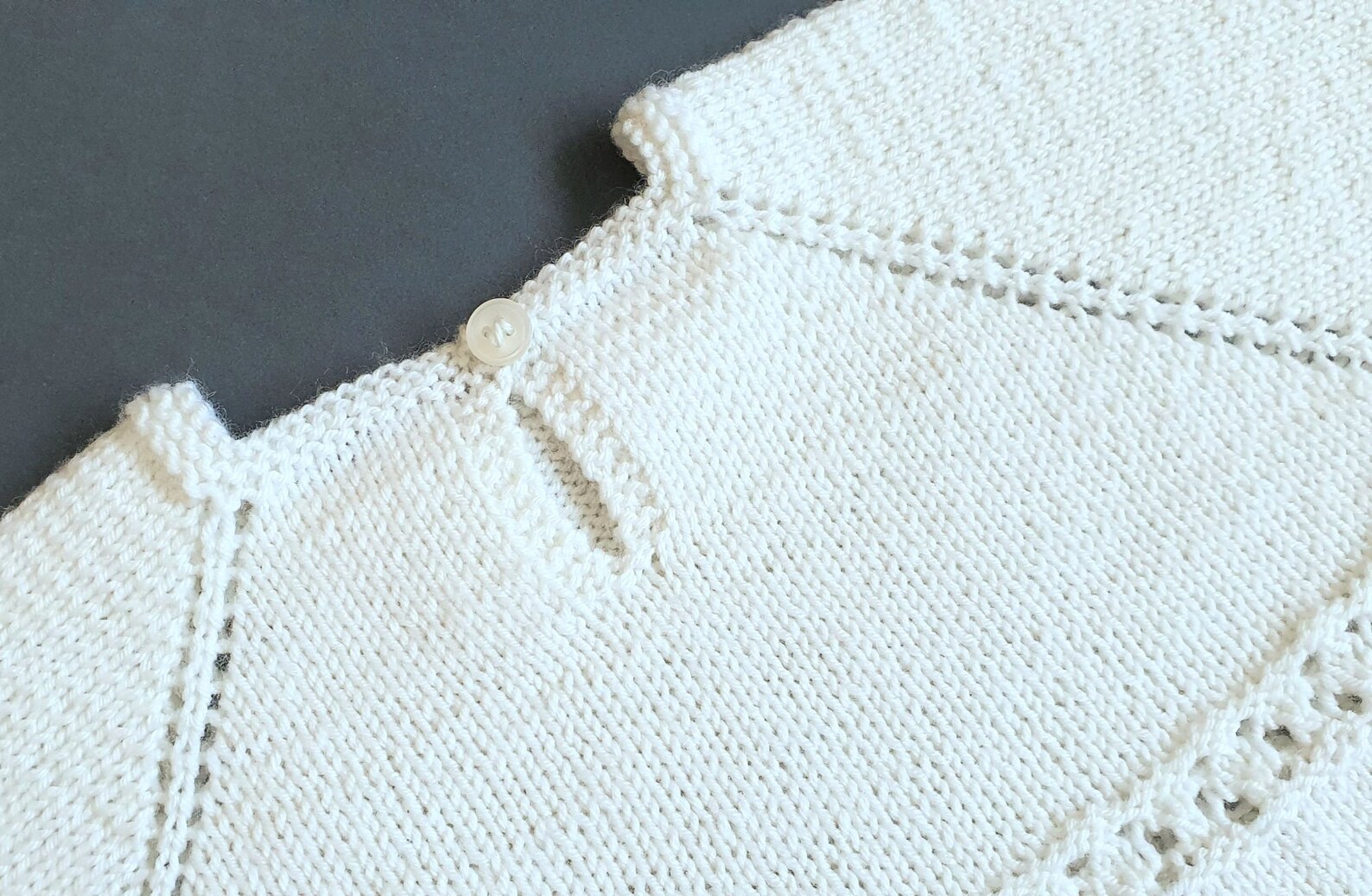 Knitted Baby Dress. White Dress for Baby Girl. Christening Etsy