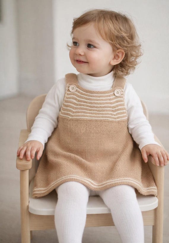 knitted pinafore dress Baby Knitting Pattern SCH008403_G_XL