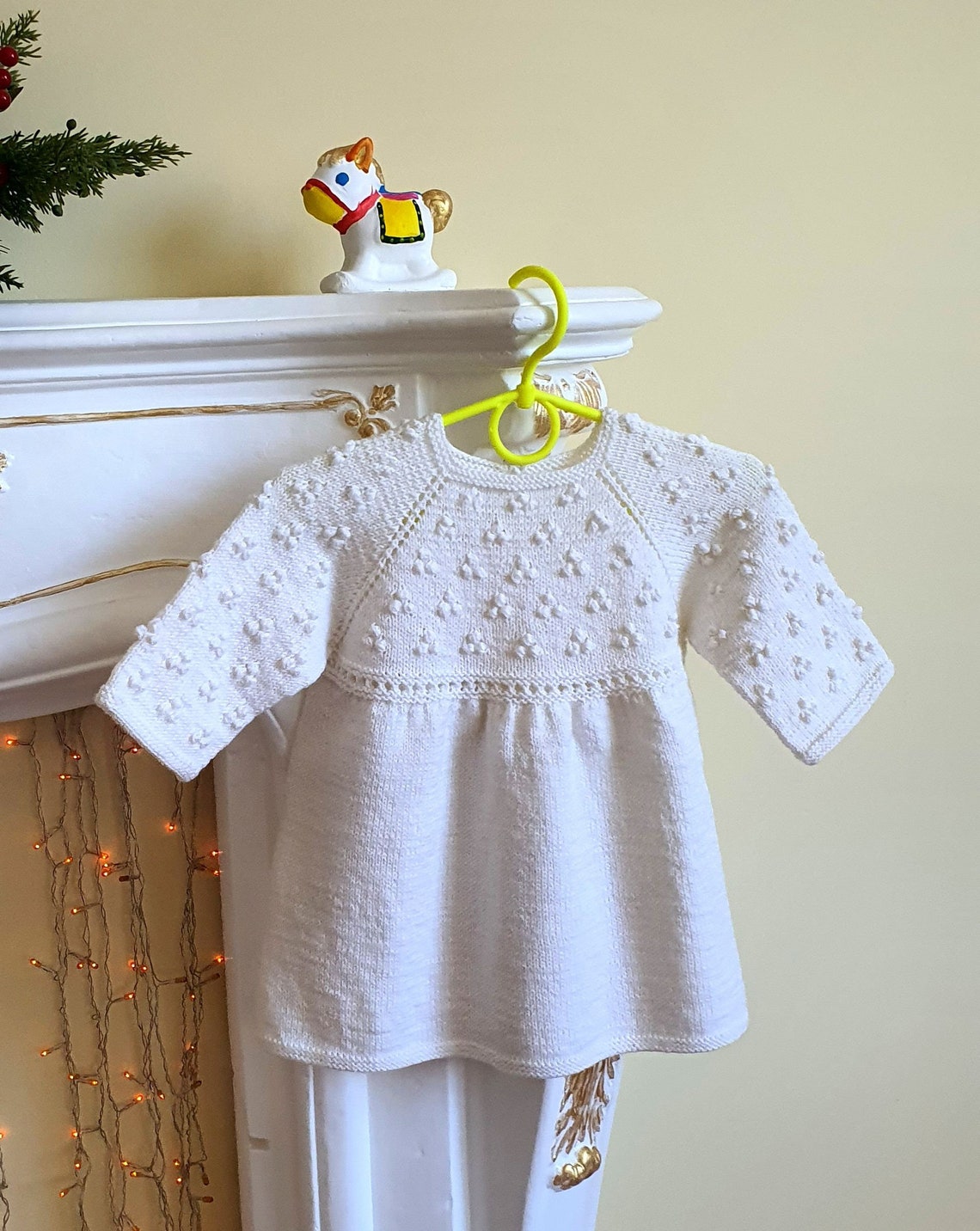Knit Baby Dress / Winter Dress for a Little Girl Etsy