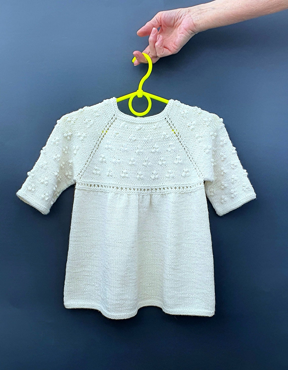 Knit Baby Dress / Winter Dress for a Little Girl Etsy