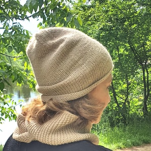Patrón de gorro de punto / Gorro de punto fácil sin costuras (PDF)