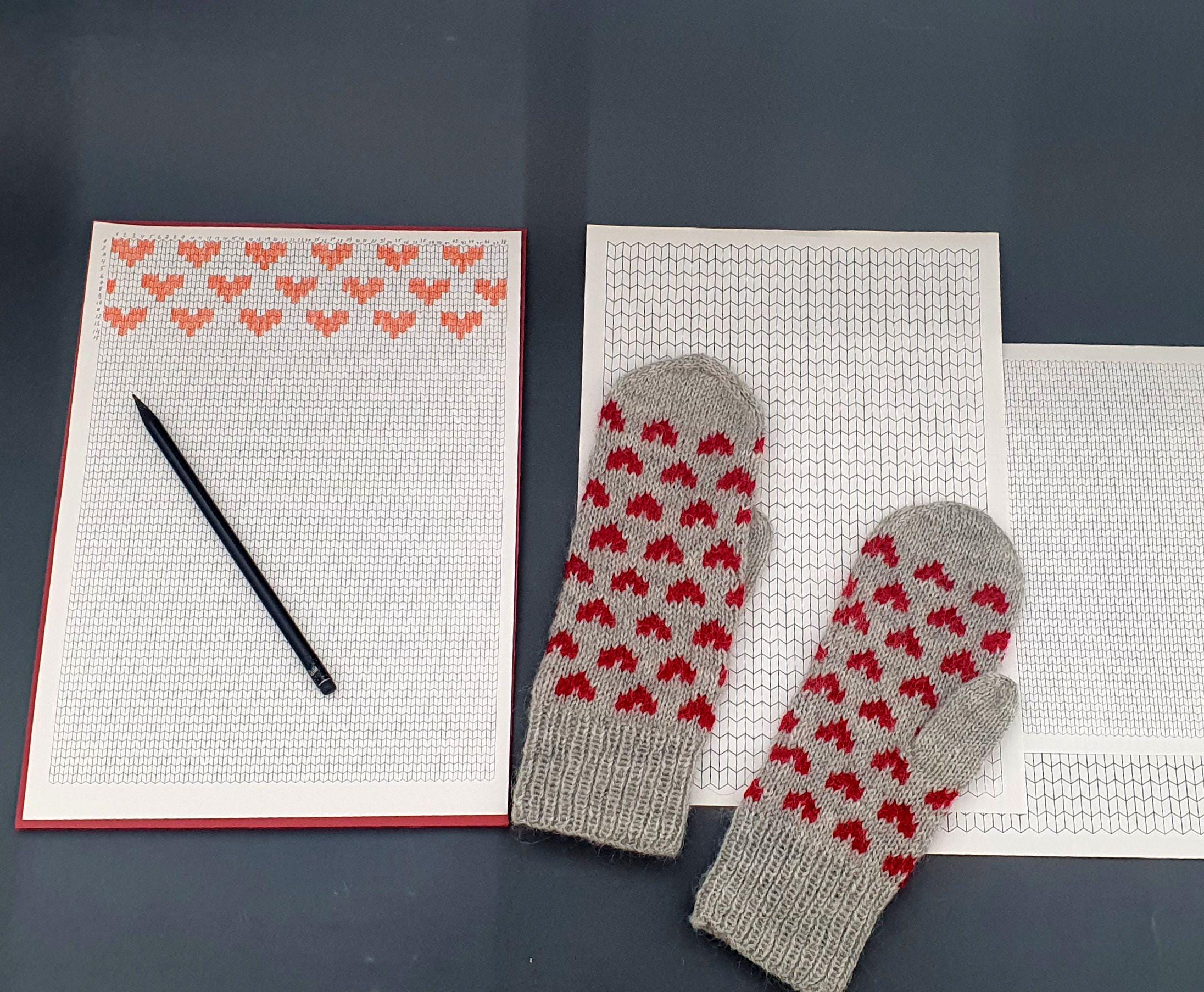 Knitting Graph Paper | 4-in-1 Fair Isle Pattern Templates - Etsy