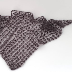 Lace Triangle Shawl Knitting Pattern | Eyelet Shoulder Wrap