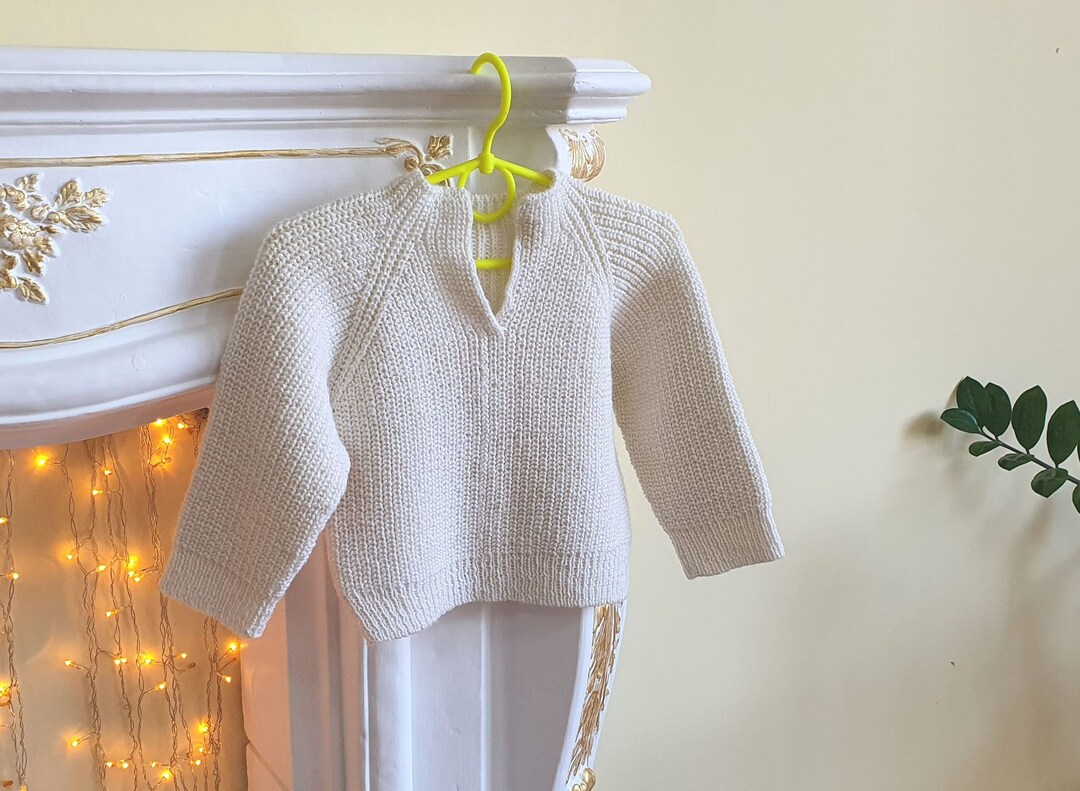Knitted Sweater for Toddler. White Sweater for Baby Etsy