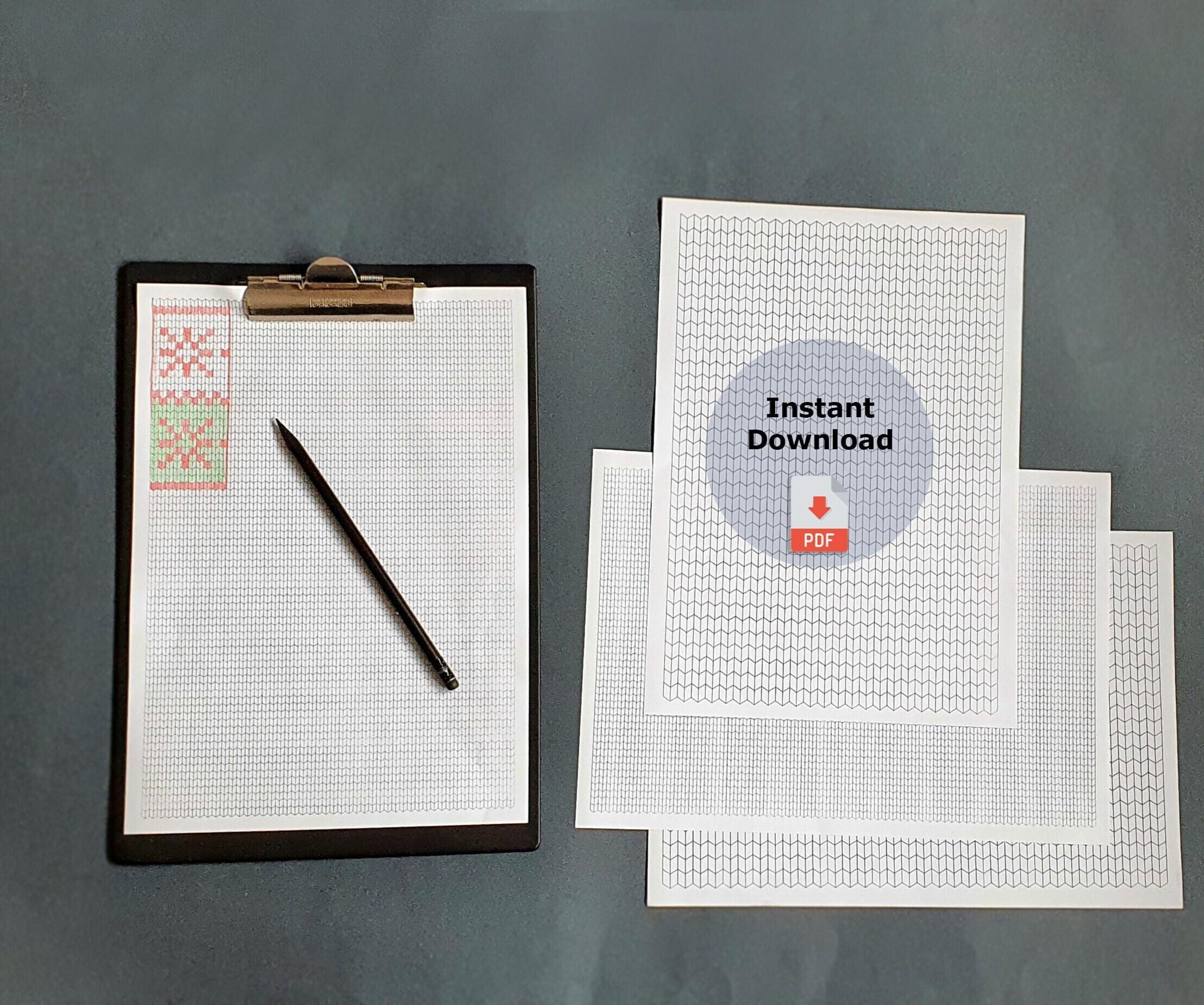 Fair Paper Knitting Graph Paper | 4-in-1 Fair Isle Pattern Templates - Etsy
