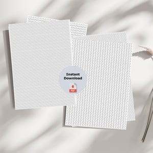 Knitting Graph Paper Printable PDF | Stitch Chart & Colorwork Template for Knitters