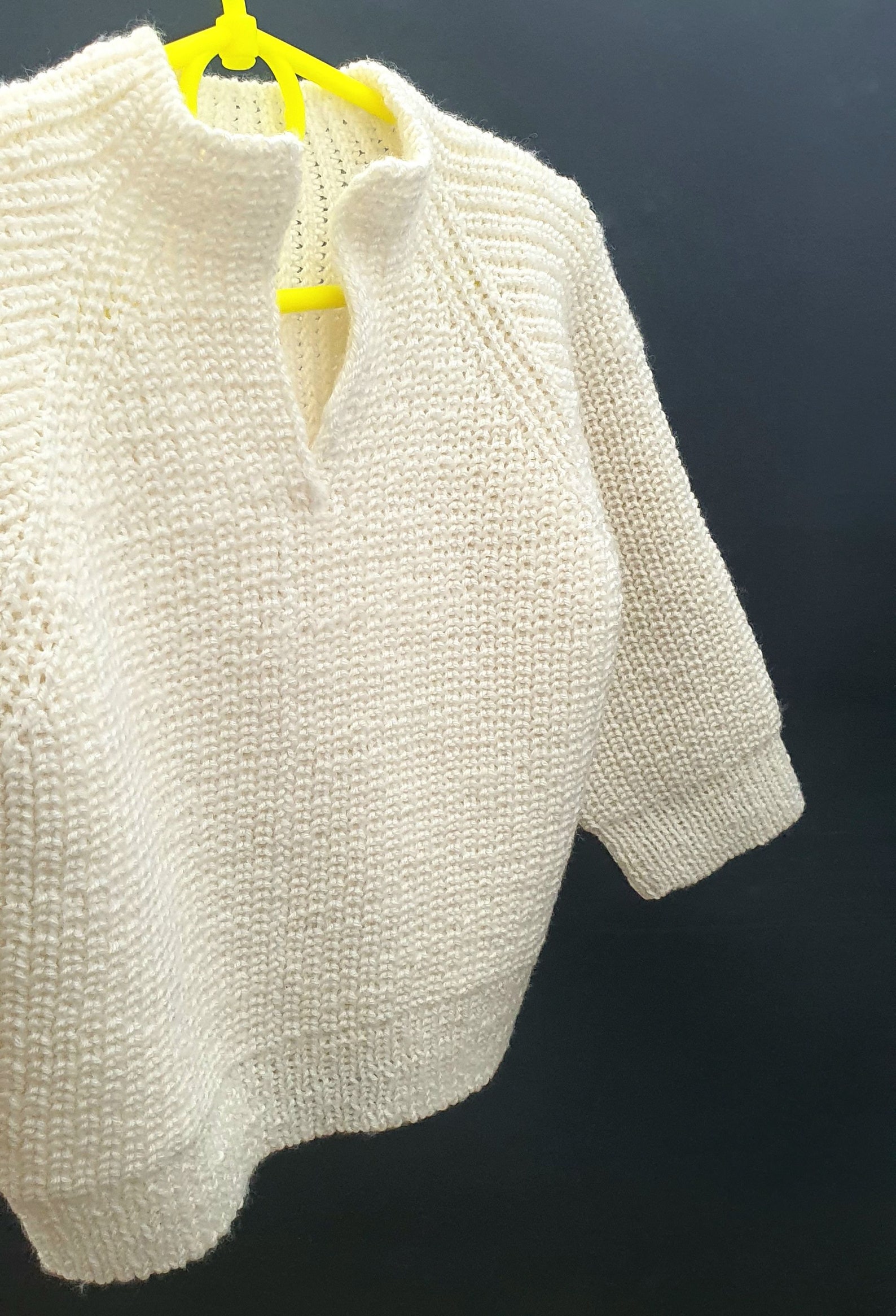 Knitted Sweater for Toddler. White Sweater for Baby Etsy