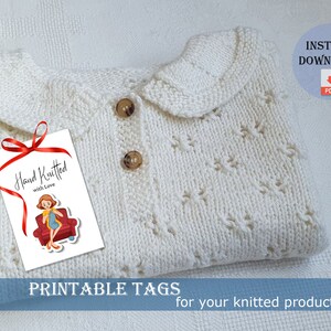 Printable Gift Tags. Knit With Love Labels. Hang Tags for Handmade ... Printable Gift Tags. Knit With Love Labels. Hang Tags for Handmade ...