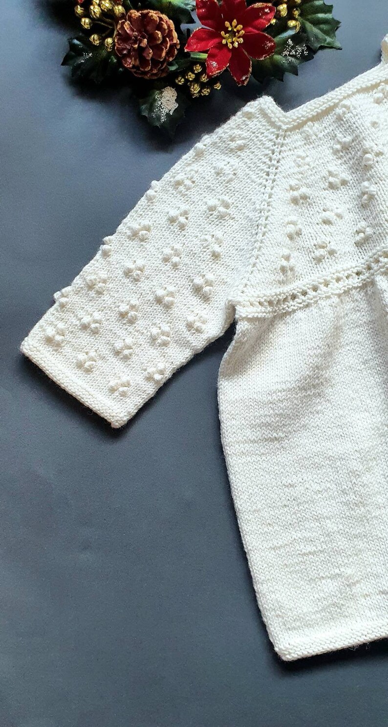 Knit Baby Dress / Winter Dress for a Little Girl Etsy