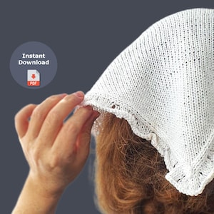 Modello di maglia per bandana estiva: fazzoletto + etichette stampabili