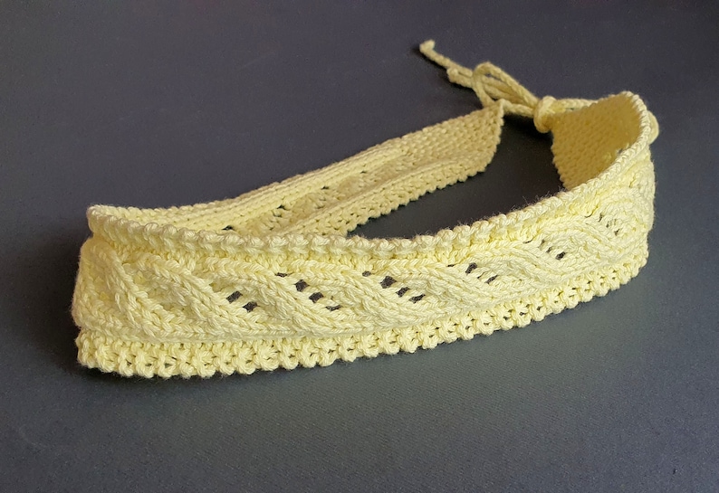 Knitting Pattern Summer Headband