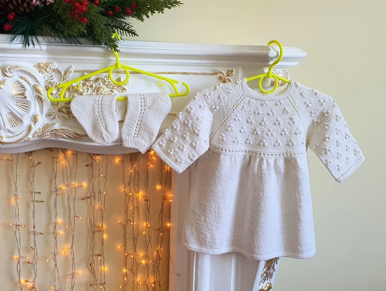 Knit Baby Dress / Winter Dress for a Little Girl Etsy