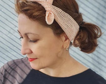 Crochet Headband Pattern | Hair Scarf Accessory | 3-in-1 Hair Wrap