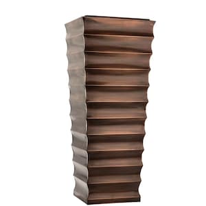 H Potter Tall Planter, Large Indoor Outdoor, Flower Planter, Antique Copper Finish, Garden Decor, Patio, Deck, Balcony, Front Door Entryway