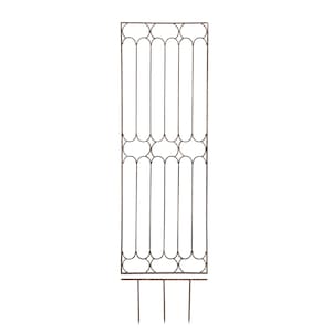 H Potter Metal Garden Trellis - Large Wrought Iron Panel - For Home, Garden, Patio, Deck, Backyard, Outdoor Decor, Vertical Gardening, Gift