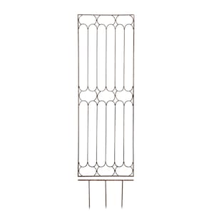 H Potter Metal Garden Trellis - Large Wrought Iron Panel - For Home, Garden, Patio, Deck, Backyard, Outdoor Decor, Vertical Gardening, Gift