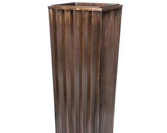 H Potter Tall Planter, Outdoor Indoor Antique Copper Finish, Patio, Deck, Flower Garden Front Door Entryway Wedding Balcony Terrace Metal