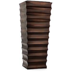 H Potter Tall Planter, 29&quot; High, Antique Copper Finish, Decorative, Large, Indoor Outdoor, Modern Flower Floral Urn Front Door Entryway Gift