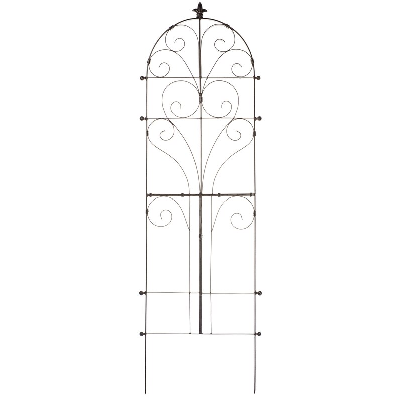 H Potter Large Italian Wrought Iron Garden Trellis Metal Indoor Outdoor Yard Art Wall Gift Plant Flower Wedding