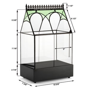 H Potter Glass Terrarium Container Indoor 18" Tall Planter Wardian Case Glasshouse Mother's Day Gift Idea - Wedding Gift or Card Box bild 4