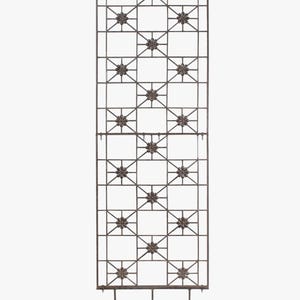 H Potter Metal Trellis Wrought Iron Grid Trellis for Garden - Flower Screen - Landscaping Hardscape for Climbing Plants like Rose & Clematis