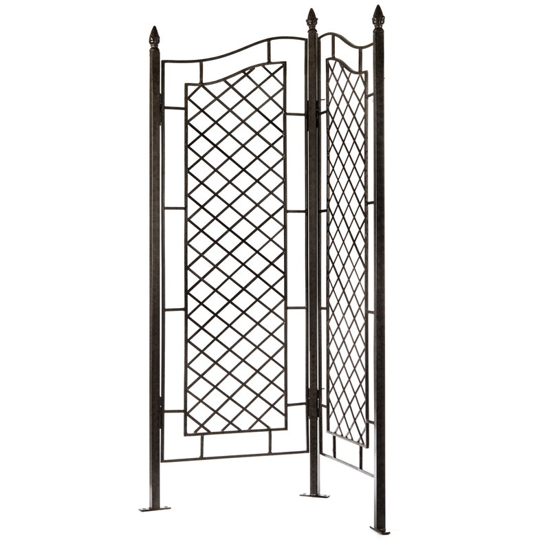H Potter Large Metal Trellis Wrought Iron Trellis Two Panel Etsy