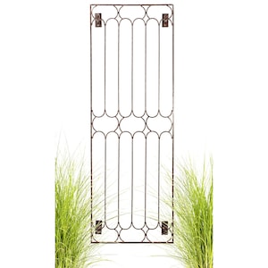 H Potter Iron Garden Trellis, Wall Art with Mounting Brackets