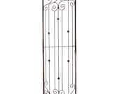 H Potter Garden Trellis Black Large 8 foot Tall Wrought Iron Heavy Scroll Metal Yard Art, Lawn Patio Backyard Landscaping Trellis Screen Ivy